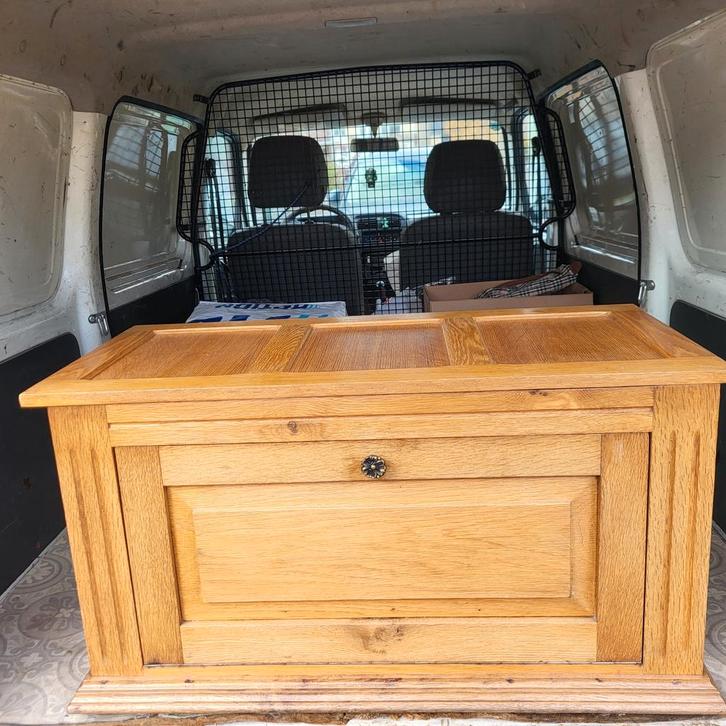 Houten kastje met deur, Huis en Inrichting, Kasten | Dressoirs, Minder dan 50 cm, 25 tot 50 cm, Ophalen