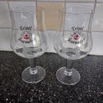 Tripel Karmeliet bierglazen, Verzamelen, Ophalen of Verzenden, Zo goed als nieuw, Bierglas