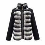 Chinchilla fur coat, Ophalen of Verzenden, Nieuw, Maat 48/50 (M), Zwart