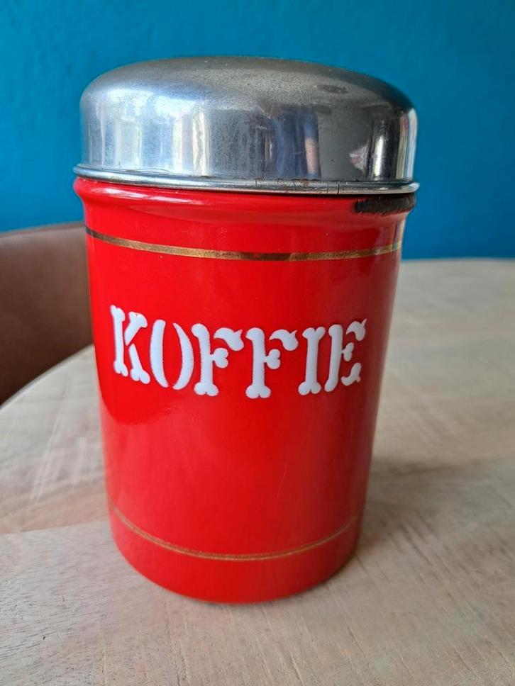 Emaille koffiebus, Antiek en Kunst, Antiek | Emaille, Ophalen of Verzenden