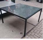 prachtige Tuintafel met hardstenen blad - eetkamertafel, Tuin en Terras, Tuintafels, Ophalen, Overige materialen, ., Vierkant