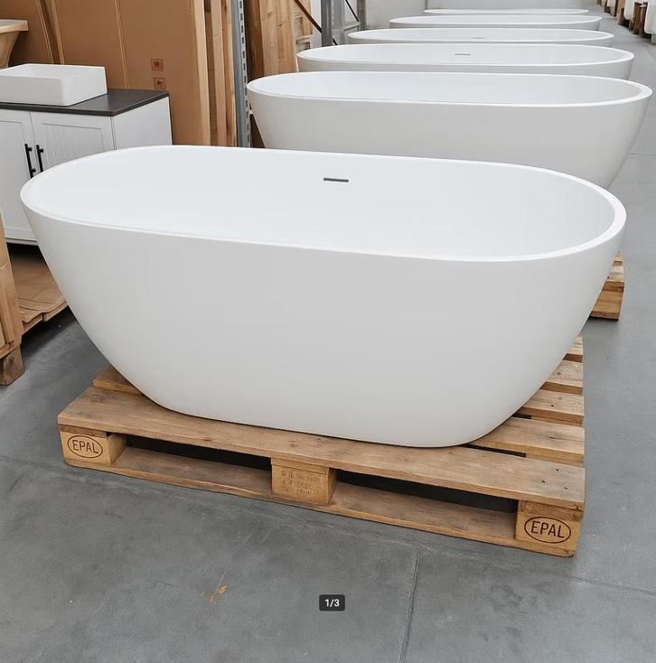 LAATSTE Vrijstaand bad I badkuip acryl mat wit 170 cm nr240, Huis en Inrichting, Badkamer | Complete badkamers, Nieuw, Ophalen of Verzenden