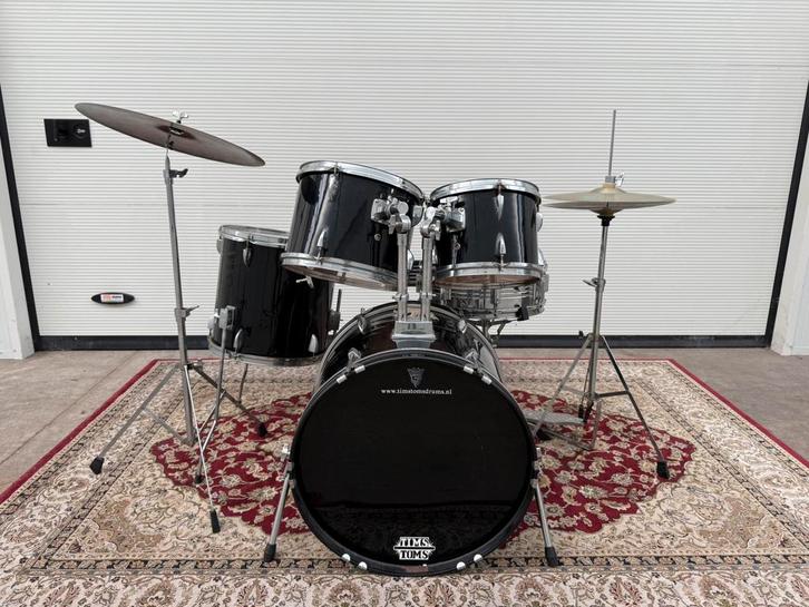 Drumstel inclusief Bekkens, Muziek en Instrumenten, Percussie, Zo goed als nieuw, Trommel, Ophalen