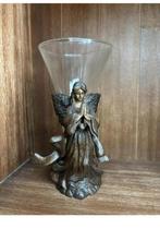 Vaas in bonzen engel standaard, Ophalen of Verzenden