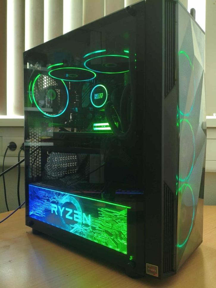 Gaming PC Ryzen 5 5600 RX 7700 XT 16GB RAM SSD, Computers en Software, Desktop Pc's, Zo goed als nieuw, 4 Ghz of meer, SSD, 16 GB