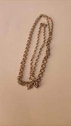 Oude lange fijne jasseron ketting, Verzenden, Zilver, Ketting