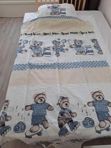 Kinderdekbedovertrek met kussensloop beren, 140x200  beschikbaar voor biedingen