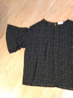 Blouse ambika nieuw zwart volant mouw 42 box 18a, Kleding | Dames, Blouses en Tunieken, Verzenden, Nieuw, Maat 42/44 (L), Zwart