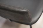 Leuke hippe fauteuil ZIPP Jess Design metaal leer zwart, Huis en Inrichting, Fauteuils, Ophalen, Zo goed als nieuw, Metaal, 50 tot 75 cm