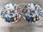 Twee keramieken borden Rob van Trier, Antiek en Kunst, Ophalen of Verzenden