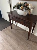 Donkerbruine Console Tafel met Lades, Ophalen