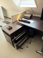 Directie bureau complete set met ladeblok, Ophalen, Zo goed als nieuw