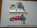 sticker oud OPEL DEALER Ascona Corsa auto basketbal retro, Verzenden, Zo goed als nieuw, Bedrijf of Vereniging