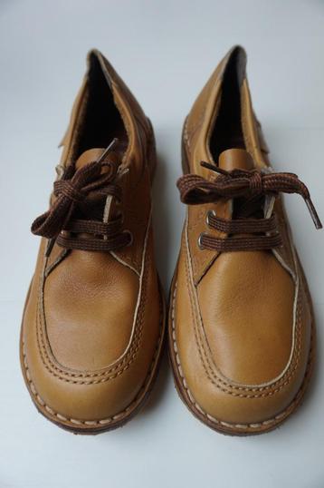 NIEUW BAMA bruin leer retro veterschoenen mt 6=37,5 / 37 38 beschikbaar voor biedingen