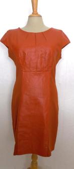 Stoer leren/stof jurk van designer Jacintha Arts! M, Maat 38/40 (M), Overige kleuren, Verzenden, Zo goed als nieuw