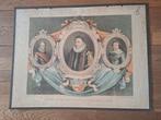 Schoolplaat: Portretten Willem, Maurits en Frederik Hendrik, Antiek en Kunst, Antiek | Schoolplaten, Ophalen of Verzenden, Geschiedenis