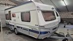 Prachtige Fendt Saphir 510 TG enkele bedden. Airco, Mover., Caravans en Kamperen, Caravans, Particulier, Fendt, 5 tot 6 meter