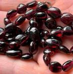 Vintage echte Granaat edelstenen ketting, Sieraden, Tassen en Uiterlijk, Antieke sieraden, Ophalen of Verzenden