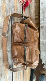 ,cowboybag. School,tas ,leer, Bruin, Aktetas of Boekentas, Ophalen of Verzenden, Zo goed als nieuw