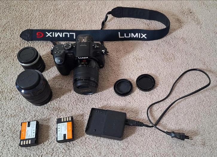 Lumix GH3 + 3 lenzen in zeer goede staat!, Audio, Tv en Foto, Fotocamera's Digitaal, Zo goed als nieuw, Spiegelreflex, 8 keer of meer