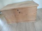 Antiek eikenhouten kist, Ophalen, Minder dan 50 cm, Gebruikt, 50 tot 100 cm