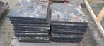 Partij betontegels, antraciet, Ophalen, Gebruikt, Beton, Terrastegels