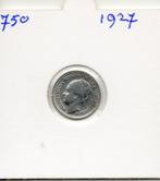 WILHELMINA DUBBELTJE 1927 ZILVER, Postzegels en Munten, Munten | Nederland, Zilver, Ophalen of Verzenden, 10 cent, Koningin Wilhelmina