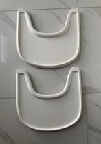 2x ZGAN Stokke Nieuwe Model Stokke Witte Playtray, Ophalen of Verzenden, Zo goed als nieuw, Meegroeistoel, Afneembaar eetblad