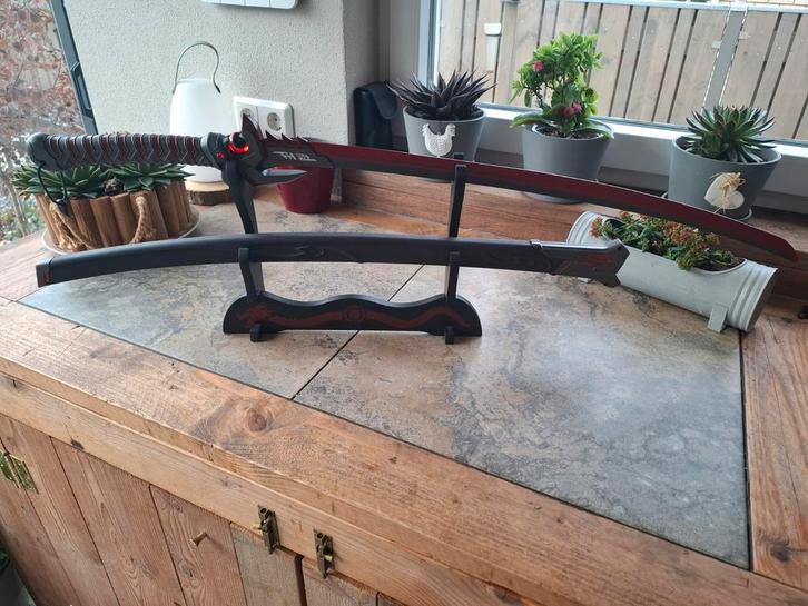 Oni Genji Katana Zwaard met houder, Huis en Inrichting, Woonaccessoires | Overige, Gebruikt, Ophalen