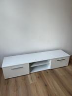 Wit TV meubel, Ophalen, Gebruikt, 150 tot 200 cm, Minder dan 100 cm