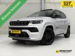 Jeep Compass 4xe 240 Plug-in Hybrid S Panodak Leer Navi Carp, Automaat, 1250 kg, Zwart, 4 cilinders