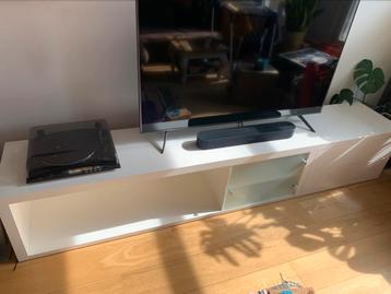 Hoogglans TV kast wit