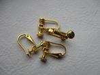 3073/ gold plated DQ schroefdraad oorhaken, Ophalen of Verzenden, Nieuw, Kraal