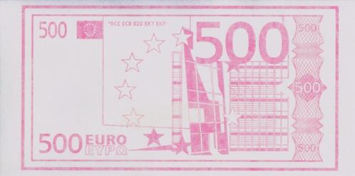 NIET BETAALBARE  EURO `S   WEL EETBAAR  500 - 200 -100 - 50, Postzegels en Munten, Bankbiljetten | Nederland, Euro's, Verzenden