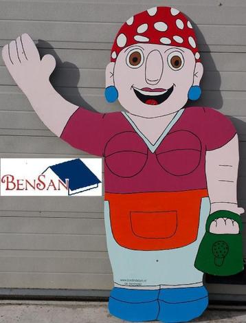 pop moeder oma vrouw blikvanger pensioen hout bensan enter beschikbaar voor biedingen