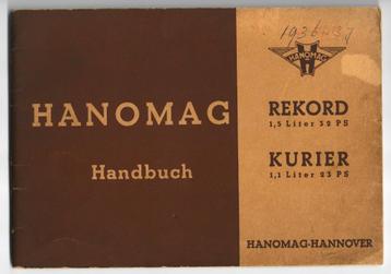 Hanomag Rekord Hanomag Kurier Handbuch handboek beschikbaar voor biedingen