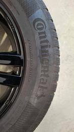 Set winterbanden en zwarte velgen VW Tiguan, Auto-onderdelen, Banden en Velgen, Ophalen, Banden en Velgen, 17 inch, Winterbanden