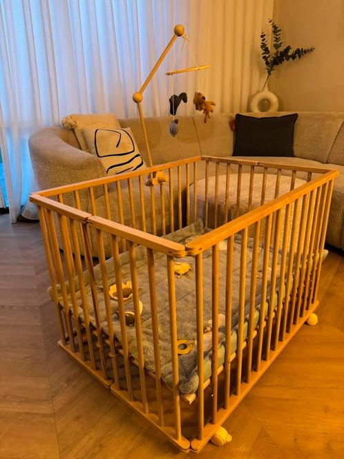 Opvouwbare box 100/75 cm, Kinderen en Baby's, Boxen, Zo goed als nieuw, Wieltjes, Ophalen