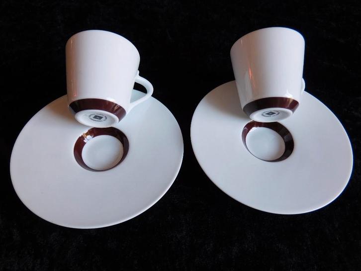 2 Nespresso Ritual Collection Andrée Putman espresso kop en, Huis en Inrichting, Keuken | Servies, Zo goed als nieuw, Kop(pen) en/of Schotel(s)