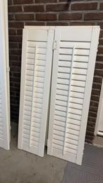 Witte Houten louvere luiken, Huis en Inrichting, Ophalen of Verzenden, Gebruikt