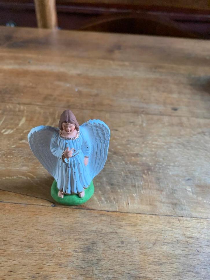 Carbonel Witte Engel Kerstgroep, Antiek en Kunst, Kunst | Beelden en Houtsnijwerken, Ophalen of Verzenden