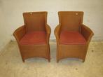 Set van 2 Lloyd Loom rieten fauteuils, Huis en Inrichting, Fauteuils, Niet ingevuld, Gebruikt, Niet ingevuld, Niet ingevuld