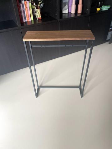 Wandtafel hout/metaal 