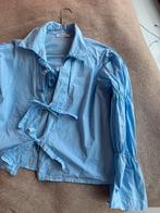 Blauwe blouse met strikjes - one size, Blauw, Nieuw, Ophalen of Verzenden, Maat 36 (S)