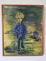 schilderij vintage, Ophalen of Verzenden, Minder dan 50 cm, Schilderij, Minder dan 50 cm