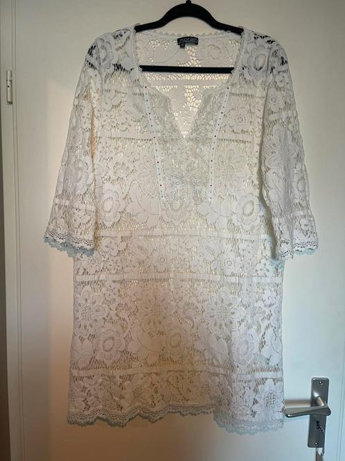Norah wit brocant boho  tuniek maat 40, Kleding | Dames, Blouses en Tunieken, Ophalen of Verzenden