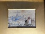 19e eeuwse aquarel van Harry Ward, Antiek en Kunst, Verzenden