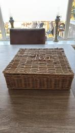 Riviera maison rattan theedoos, Gebruikt, Mand, Vierkant, Ophalen of Verzenden