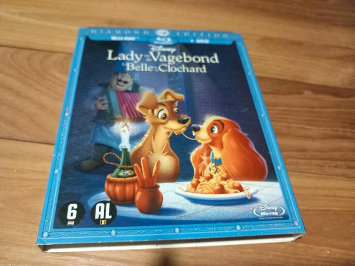 Lady en de Vagebond - Diamond Edition Blu-ray + DVD, Cd's en Dvd's, Blu-ray, Zo goed als nieuw, Kinderen en Jeugd, Ophalen of Verzenden