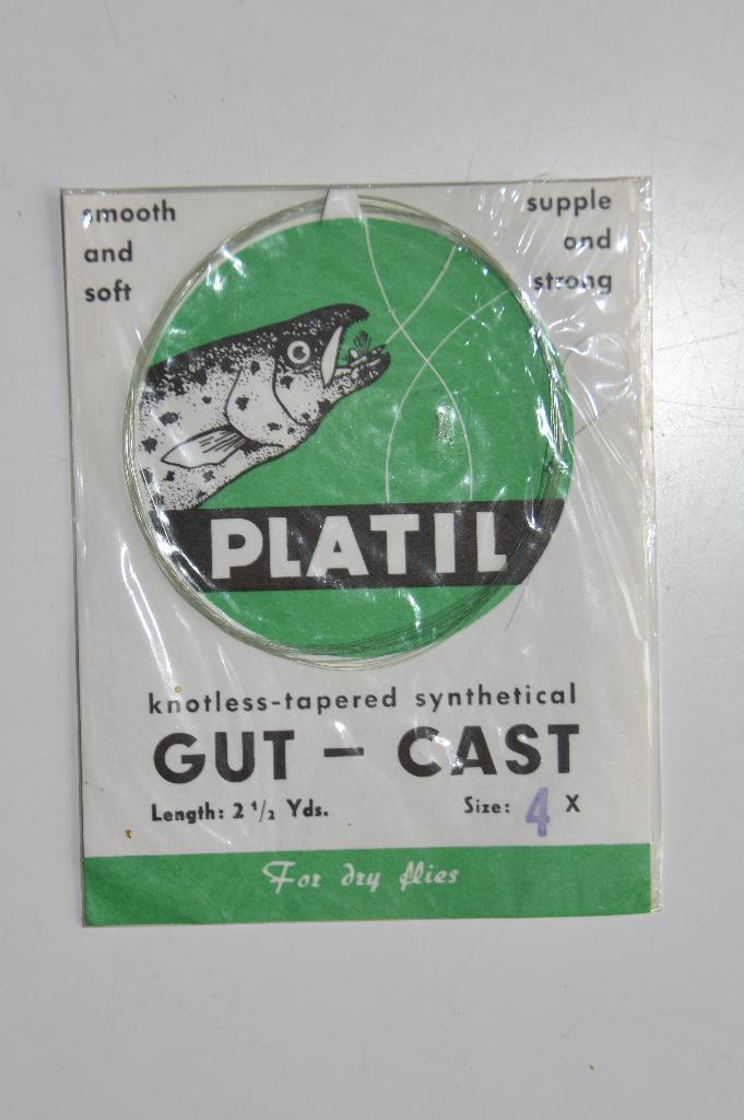 Vintage Platil GUT-CAST sim vislijn, Antiek en Kunst, Curiosa en Brocante, Ophalen of Verzenden